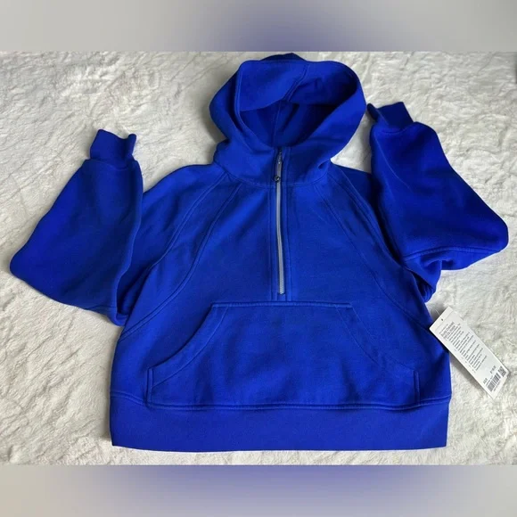 NWT Lululemon Scuba Oversized Half-Zip Hoodie Galactic Cobalt SIZE XS / S - Picture 8 of 12